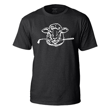 T shirt-Black-Standard (white)