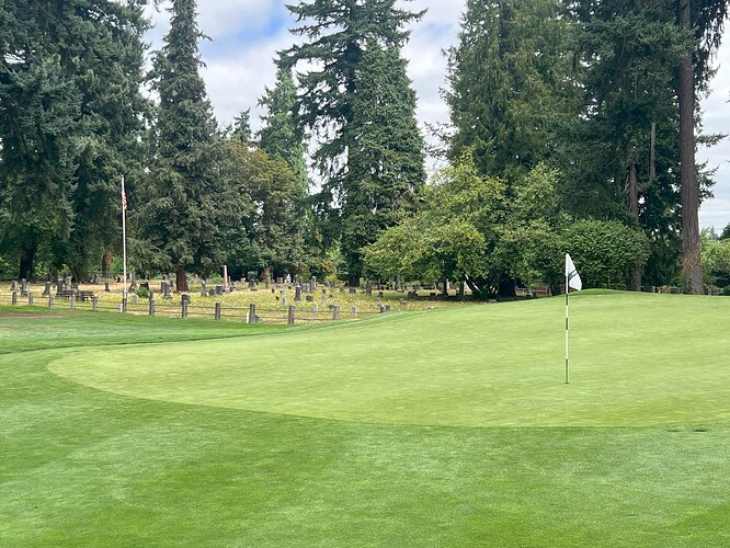 Hole 2 Green + Cemetery August 2025