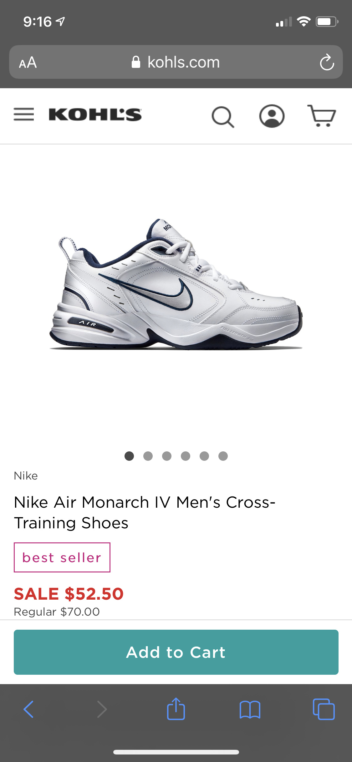 kohls air monarch